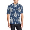 Men'S Polynesian Turtle Themed Polo Shirt
