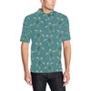 Men'S Sea Turtle And Tribal Pattern Print Polo Shirt Athleisure T-Shirt