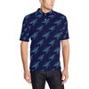 Men'S Sea Turtle & Wave All-Over Print Polo Shirt