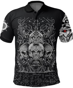 Men'S Skull Honor Polo Shirt - Perfect Gift For Fans Of Traditional Style And Skulls