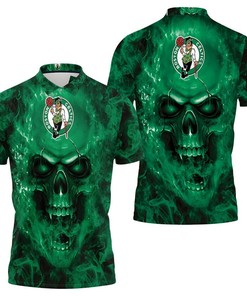 Men'S Skull Polo Shirt For Boston Celtics Fans - Ideal For Fans