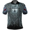 Men'S Spiral Wolf Spirit Viking Polo Shirt - Fearless Gift For Fans Of Vikings
