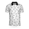 Men'S Sugar Skull Flower Print Polo - Creative And Colorful Design For Fans Of Sugar Skulls