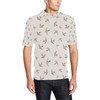 Men'S Swallow Bird All Over Print Polo Shirt - Elegant And Striking Design