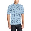 Men'S Swallow Bird Polo Collar All Over Print Shirt - Cool And Chic Design