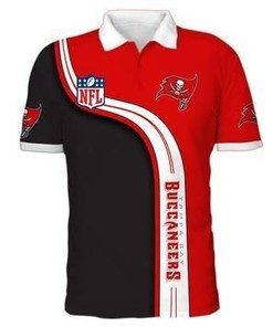 Men'S Tampa Bay Buccaneers 3D Polo Shirt For Nfl Fans