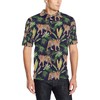 Men'S Tiger Jungle Athleisure Polo Shirt - Adventurous And Stylish Design With Polo Collar