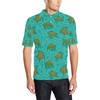 Men'S Tribal Sea Turtle Pattern Print Polo Shirt All Over Print Polo T-Shirt For Men