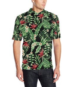 Men'S Tropical Bird Of Paradise Pattern Print Design Polo Shirt - A Standout And Unique Polo Shirt Design