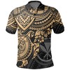 Men'S Turtle Hibiscus Golf Athleisure Polo Shirt For Father'S Day
