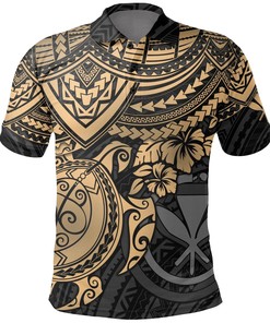 Men'S Turtle Hibiscus Golf Athleisure Polo Shirt For Father'S Day