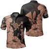 Men'S Turtle Polynesian Hibiscus Art Ver 2.0 Orange Personalized Polo T-Shirt