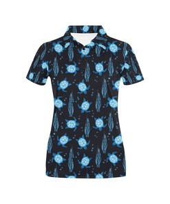 Men'S Unique 3D All-Over Print Sea Turtle Polo Shirt