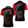 Mexico Eagle Symbol Black Red Polo Shirt - A Must-Have For El Tri Fans
