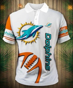 Miami Dolphins Zigzag Casual 3D Polo Shirt For Fans - Perfect Gift