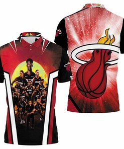 Miami Heat Legends All Times Retro City Polo Shirt - A Classic Look For Die-Hard Fans