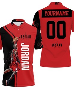 Michael Jordan 23 Chicago Bull Jump Shot Logo Polo Shirt - A Classic Look For Die-Hard Fans