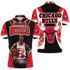 Michael Jordan 23 Chicago Bulls Fire Ball Polo Shirt - A Hot Style For Fans