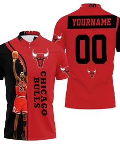 Michael Jordan 23 Chicago Bulls Legend For Fans 3D Polo Shirt - Honor The Legend Of Fans