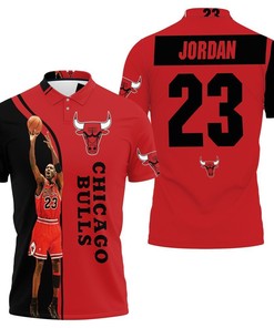 Michael Jordan 23 Chicago Bulls Legend Printed For Fans 3D Polo Shirt - A Unique Style For Fans