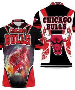 Michael Jordan 23 Chicago Bulls Sparkle Polo Shirt - Dazzling Gift For Fans Of Chicago Bulls