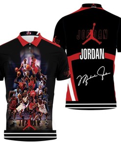 Michael Jordan 23 Signed 3D Polo Shirt For Fans - Perfect Gift