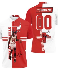 Michael Jordan 23 Signed 3D Polo Shirt - Perfect Gift For Fans