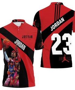 Michael Jordan Chicago Bulls 23 Legend 3D Polo Shirt For Nba Fans