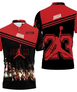 Michael Jordan Jump Shot Signature 3D Polo Shirt - Fan Gift