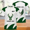 Milwaukee Bucks Button Up Polo Shirt - Great Gift For Fans