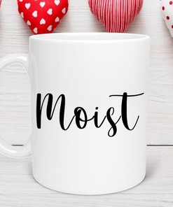 Moist Funny Valentine's Day Mug Gift Set for Wife or Best Friend