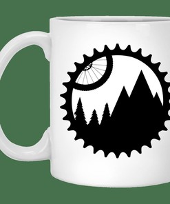 Mountain Bike Sprocket Mug - Funny Gift Idea for Valentine's Day with Double Mug Set