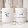 Mug I Said Yes Personalized Mug Set, Couples Mug for Birthday or Wedding Gift