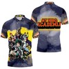 My Hero Academia 3D Character Print Polo Shirt For Anime Fans