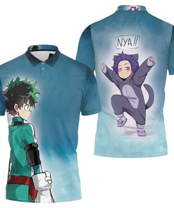 My Hero Academia Midoriya Izuku In Fighting Suit Fan Polo Shirt With 3D Print
