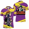 My Hero Academia Todoroki Shouto Group Up With Midoriya Izuku And Asui And Tokoyami Fan Polo Shirt With 3D Print