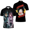 My Hero Academia Uraraka And Midoriya Izuku Thunder Fighting Suit Polo Shirt With 3D Print
