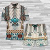 Native American Beach Short And Polo Shirt All Over Print For Beach Lovers