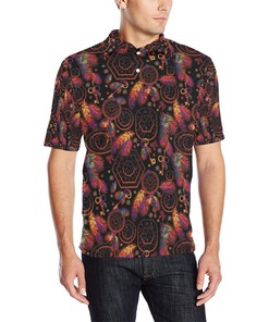 Native American Dream Catcher Men'S Polo Shirt - A Perfect Shirt For Fans Of Native American Art And Culture