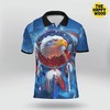 Native American Inspired Eagle Personalized Polo T-Shirt For Fans