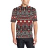 Native American Pattern Tribal Aztec Indians Men'S Polo Shirt With Polo Collar