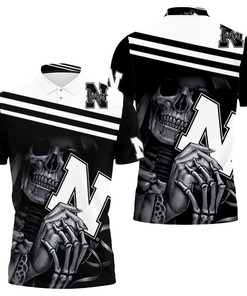 Nebraska Huskers Skull Maiden Fan Polo Shirt For Football Enthusiasts