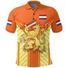 Netherlands Lion Coat Of Arms King'S Day Patriotic Polo Shirt For Dutch