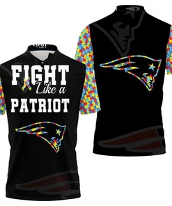 New England Patriots Autism Support Polo Shirt - Show Your Support For Autism