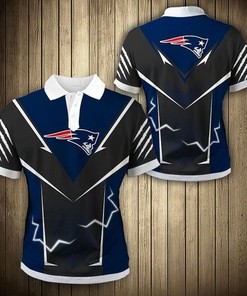 New England Patriots Flame 3D Polo Shirt - Perfect Gift For Fans
