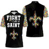New Orleans Saints Autism Support Polo Shirt - Speak Out For Autism