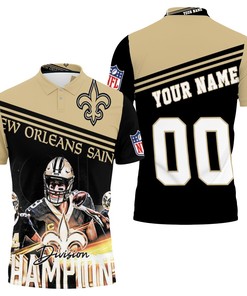 New Orleans Saints Nfc South Division Champions 2020 Nfl Season Personalized Polo Shirt - Ideal For Saint'S Fans