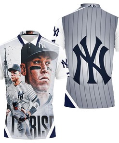 New York Yankees Aaron Judge All Rise Personalized Polo T-Shirt - '99 Style