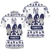 New York Yankees Christmas Gnomes Printed Polo Shirt - Ideal Gift For Baseball Fans And Christmas Lovers