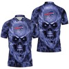 Nfl Skull Buffalo Bills Fan Gift Polo Collar Shirt